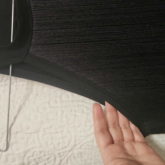 Fringe bodysuit!Sleeveless shirt tank top size large western concert wear! - Picture 6 of 9